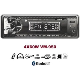 Resim Oto Teyp 4X60W BT/2XUSB/SD/FM/AUX MEGA VM-950 