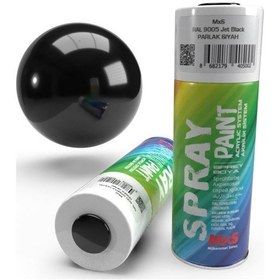Resim Mxs Sprey Boya 400 Ml Ral9005 Parlak Siyah 9005 Siyah 