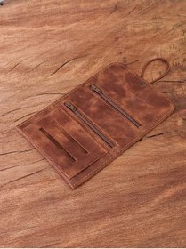 Resim English Leather Cüzdan Tutun Çantası %100 Gerçek Deri Tutun Kesesi Açık Boyut: 13cm 19cm Kapalı Boyut: 7cm 13cm 