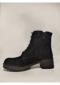 Resim Castle Black Yldz-2670-2 Siyah Hakiki Deri Kadın Bot Siyah 