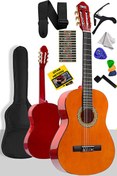 Resim Midex CG-270M Doğal Renk Klasik Gitar 4/4 Yetişkin Boy Sap Ayarlı Full Set 