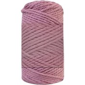 Resim Pamuk Makrome 4 mm İp Gül Kurusu 