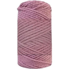 Resim Pamuk Makrome 4 mm İp Gül Kurusu 