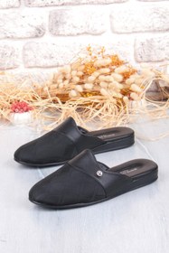 Resim Pierre Cardin PC-55366 ERKEK SATEN KUMAŞ EV TERLİĞİ SİYAH 