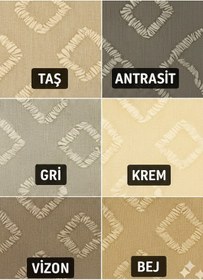 Resim Şönil Jakarlı Kaymaz Koltuk Örtüsü 175x215 Cm Çekyat Uyumlu, Yıkanabilir Taş 