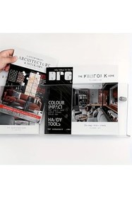 Resim Viyens Kitap Dergi Rafı Dikdörtgen Kenar Pleksi 40x15cm 