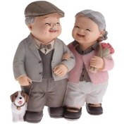 Resim Lijinxu Aşık Çift Peri Bebek Evi Minyatür Manzara Önde Gelen Köpek 