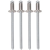 Resim 4 Adet Alüminyum Perçin Amc Vın Kapı Etiket Gümüş Huiliang 