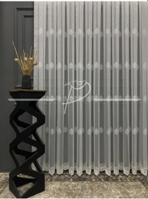 Resim Tül Perde Taç Marka Etek Bohreli Serpme Desenli Tül 26131 Çok Renkli 