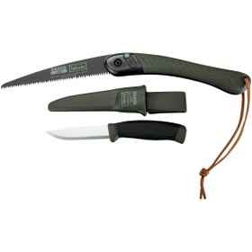 Resim Bahco Laplander Testere Ve Bıçak Seti LAP-KNIFE (1 adet bıçak+1 adet testere+1 adet kılıf) 