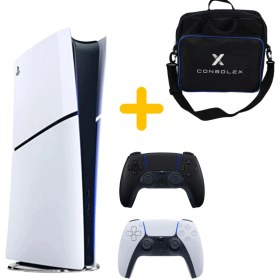 Resim Sony Playstation 5 - CFI 2016 Avrupa - Slim Dijital Versiyon - Çift Kol (Siyah) 