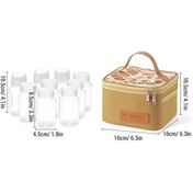 Resim Pazly Seyahat Baharat Seti - 9'lu Taşınabilir Baharatlık Çantası Kamp&piknik İçin Sarı Sarı 