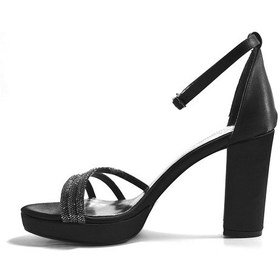 Resim Beety 50.153 Siyah Taşlı Yüksek Topuklu Abiye Kadın Ayakkabı 