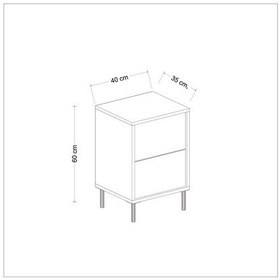 Resim Komodin Kozan Beyaz Gold 