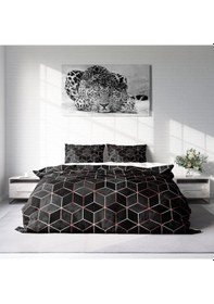 Resim Monohome Gold Cube 3D Pamuk Saten Çift Kişilik Nevresim Takımı Çok Renkli 