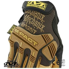 Resim Mechanix Wear® M-Pact Durahide Leather Deri Eldiven (Siyah/Kahve) Siyah - Kahverengi 