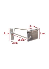 Resim Tel Pano Kancası 25 Cm Galvaniz Etiketli Raf Askısı Raf Kancası Mağaza Düzenleme 50 Adet 