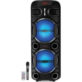Resim Sunix 20W 4500 Mah 8"x2 Woofer Taşınabilir Bluetooth Hoparlör BTS-350 