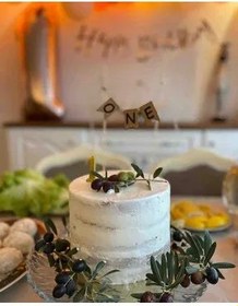 Resim ONE yazılı Mini Kırlangıç Banner Pasta Süsü 