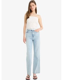 Resim Defacto Coool Slim Fit Dar Kesim Straplez Dantel Atlet F5166ax25smer99 Ekru 
