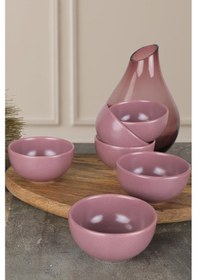 Resim Keramika Mat Violet Bulut Çerezlik Sosluk 8 CM 6 Adet 