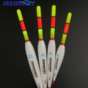 Resim JESHUPEY LED Renk Değiştiren Balıkçı Şamandıraları - Gündüz & Gece Kullanımı, Kırmızı/Yeşil Işıltılı, Hassas Isırma Algılama, Tatlı ve Tuzlu Su Balıkçılığı için Dayanıklı Beyaz Şamandıra 