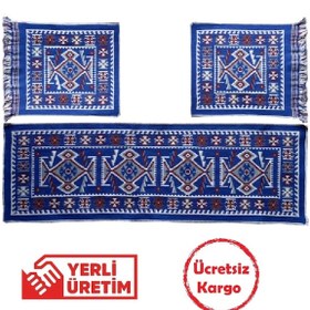 Resim Oto Koltuk Kilim Seti - Çift Yön Ön Ve Arka Koltuk 3 Parça Takım 