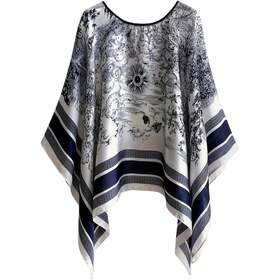 Resim Şık Çiçek Desenli Şal - Hafif, Nefes Alabilen, Güneş Koruyucu, Kolsuz, Esnek Olmayan, Polyester, Elde Yıkanabilir, Plaj Örtüsü, Plaj Örtüsü|Çiçek Desenli Şal|Polyester Kumaş, Plaj Örtüsü Şalı 