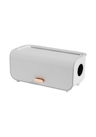 Resim Xindoker Kahverengi Plastik Kabloları Düzenleyici Kutusu - Ev Ve Ofis İçin Çabuk Montajlı, Güvenli Ve Şık Kablolu Çevre Oluşturucu 