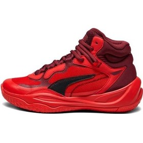 Resim Puma Playmaker Pro Mid Jr 378330-13 Unisex Basketbol Ayakkabısı Kırmızı 