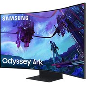 Resim Odyssey Ark LS55CG97WNUXUF 55 inç UHD 165Hz 1ms Pivot Asansör Kavisli Gaming Hub Monitör Samsung