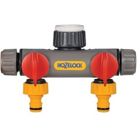 Resim Hozelock 2252H Çift Yönlü Vanalı Musluk Bağlantısı 1/2" - 3/4" - 1" 