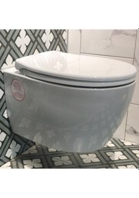 Resim İsvea Kanalsız Asma Klozet + Gömme Rez. + Buton + Stop Valf Set 