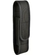 Resim Elmpaly Siyah Kompakt Nylon El Feneri Kılıfı Buckle Kapama Kampçılık Acil Durum Siyah 