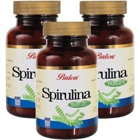 Resim Balen Spirulina Tablet - Yosun Hapı 740 MG x 100 Tablet 3 Adet 