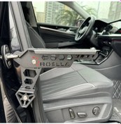 Resim Sinuoshop Siyah Araba Kapı Basamağı Ayarlanabilir Katlanabilir Suv Kamyon Çift Ayaklı Merdiven 204 Kg 