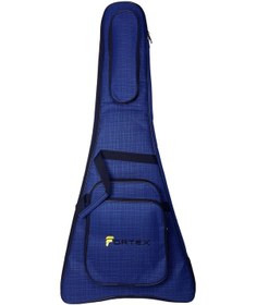 Resim Fortex 450 Serisi V Kasa Profesyonel Elektro Gitar Çantası Lacivert 