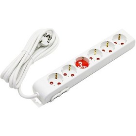 Resim 6lı - 3mt Uzatma Kablo - Topraklı Grup Priz 5332 2 M 