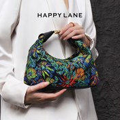 Resim HAPPY LANE Şık Tavuskuşu Yeşili Çiçekli Nakışlı El Çantası - Siyah İç Mekan ile Vintage Tarzı, Mavi ve Turuncu Çiçekler Yeşil Arka Plan Üzerinde, Geniş Askılı Metal Tokalı, Günlük Kullanım, Partiler ve Seyahat için Hafif ve Dayanıklı, Benzersiz Moda Takip Eden Kadınlar için Mükemmel, Günlük Kullanım El Çantası | Vintage Stil Çanta | Ayarlanabilir Askılı Cüzdan 