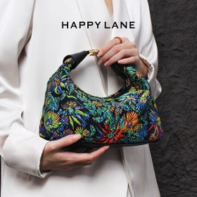 Resim HAPPY LANE Şık Tavuskuşu Yeşili Çiçekli Nakışlı El Çantası - Siyah İç Mekan ile Vintage Tarzı, Mavi ve Turuncu Çiçekler Yeşil Arka Plan Üzerinde, Geniş Askılı Metal Tokalı, Günlük Kullanım, Partiler ve Seyahat için Hafif ve Dayanıklı, Benzersiz Moda Takip Eden Kadınlar için Mükemmel, Günlük Kullanım El Çantası | Vintage Stil Çanta | Ayarlanabilir Askılı Cüzdan 