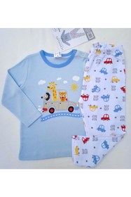 Resim ICEFIELDS %100 Pamuk Erkek Bebek Pijama Takımı 
