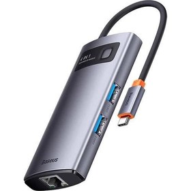Resim BASEUS 100W 4in1 Type-C HUB, 1x Pd Type C, 1x RJ45 Port, 3x USB 3.0 Girişli Çoğaltıcı Adaptör 