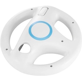 Resim Xuweiwei Beyaz 1 Adet Ev Için Universal Wii Plastik Yarış Direksiyonu Uzaktan Kumandalı 