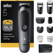 Resim Braun Hepsi Bir Arada Series 5, 11’i 1 arada Tıraş Kiti, Keskin Bıçak, Vücut Tıraşı AIO5560 