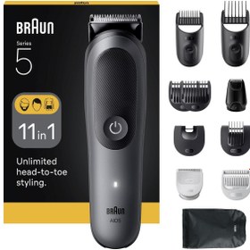 Resim Braun Hepsi Bir Arada Series 5, 11’i 1 arada Tıraş Kiti, Keskin Bıçak, Vücut Tıraşı AIO5560 