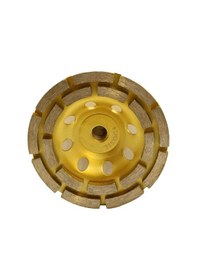 Resim Beton Taşlama Elmas Çanak Disk Beton Yüzey Temizleme Çift Sıra Segmanlı 115 Mm 