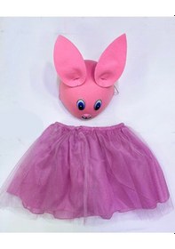 Resim Çocuk Gösteri Kostümü Pembe Tavşan 