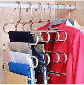 Resim Askı Pantolon Askısı 5 Katlı Akıllı Pantolon Askısı Beyaz 