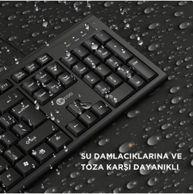 Resim Lecoo KB101 Kablolu Siyah Q Klavye 