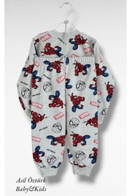 Resim ÇAKIR BEBE Spiderman Alt Üst Takım Eşofman Içi Şardonlu Kışlık Pijama 